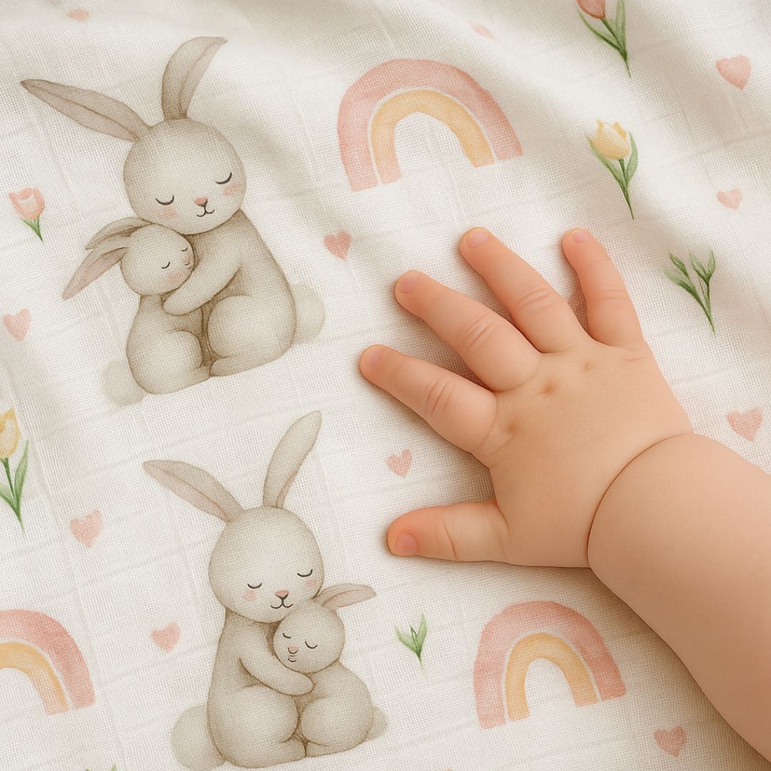 חיתול במבוק לתינוק- ארנבונים