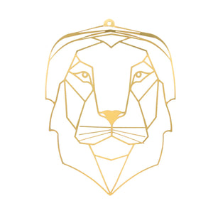 אריה בצבע זהב מטאלי